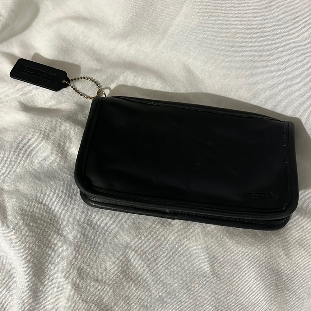 Vintage Coach Chunky Case Black Leather